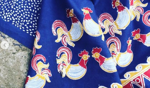 Jago Ngguyub patterns by Lemari Lila on a cloth.