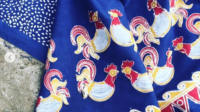 Jago Ngguyub patterns by Lemari Lila on a cloth.