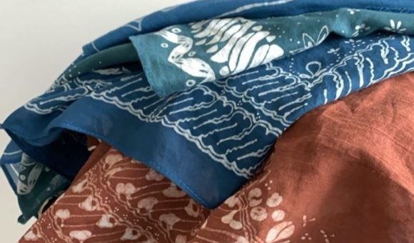 A pile of collection by The Batik Library.